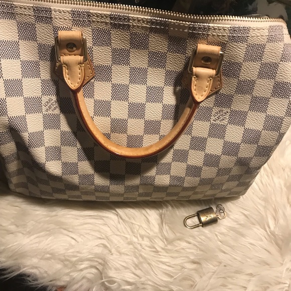 Auth Louis Vuitton speedy 30 azur - Picture 10 of 11